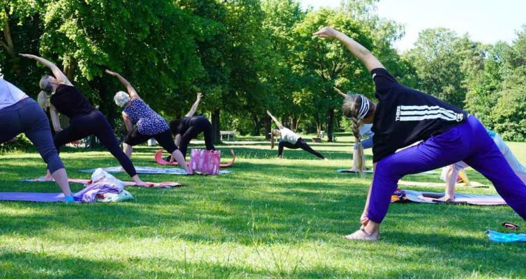 Team Laurien & Alex: Yoga am Fasaneriesee 2020