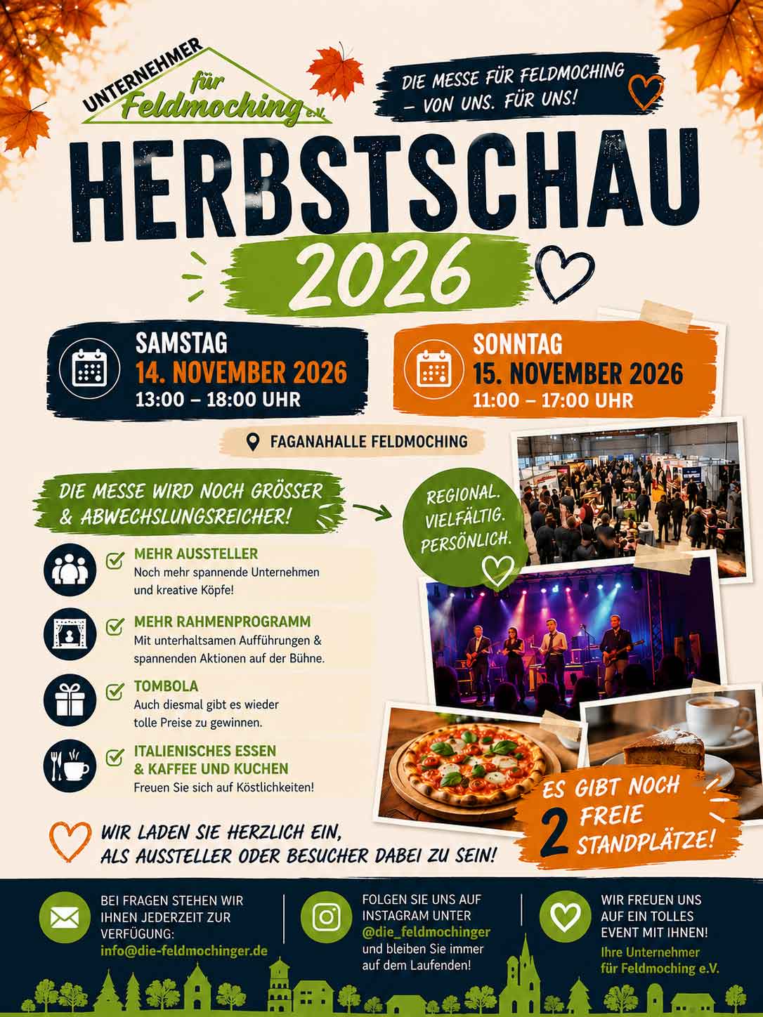 Unternehmer für Feldmoching e.V. - Flyer zur Herbstschau 2026 Unternehmer für Feldmoching e.V. - Flyer zur Herbstschau 2026